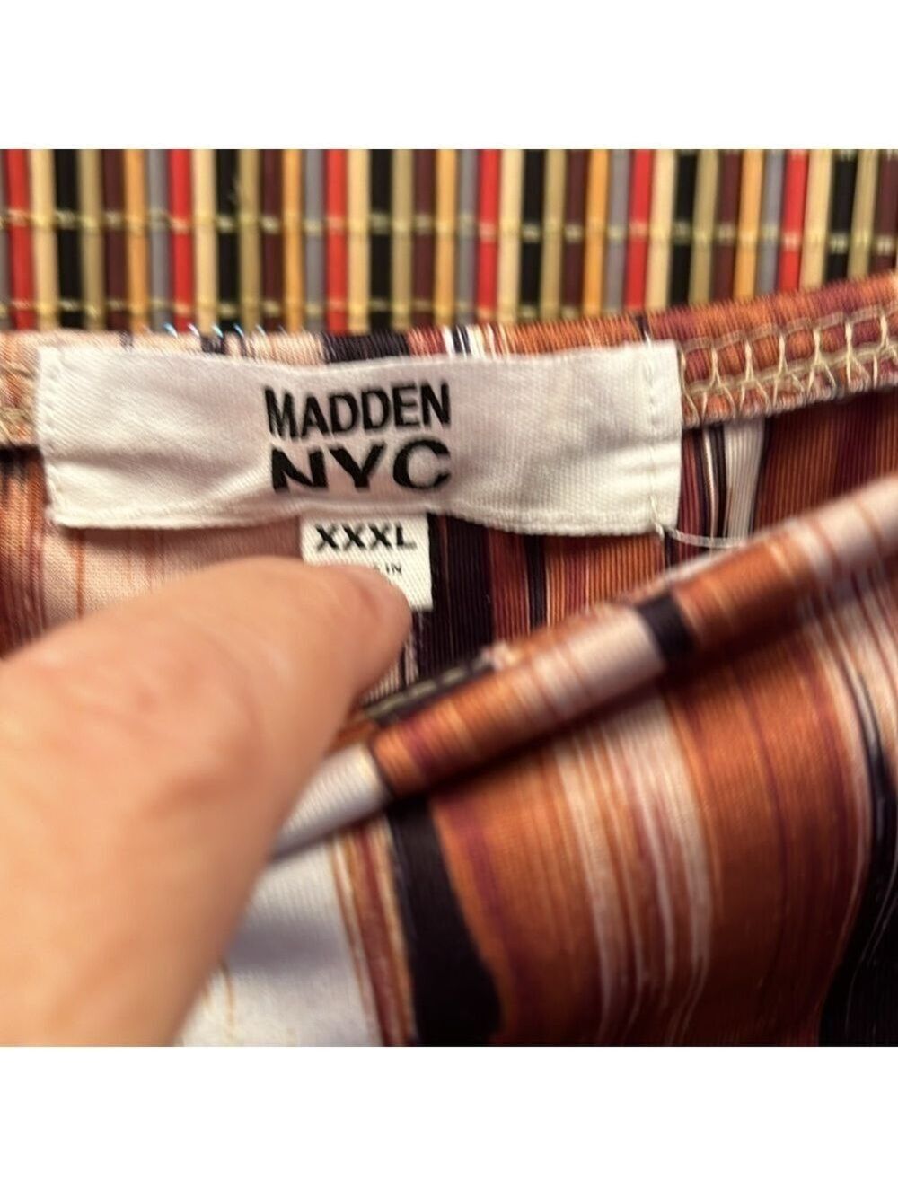 MADDEN NYC Dress, SZ XXXL, PTP21”, L41”, adj. straps & cinched side, ( T2-348) - Picture 2 of 10